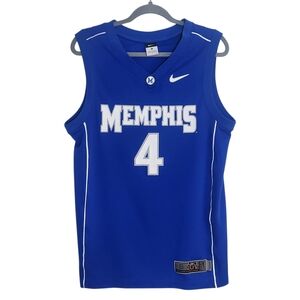 Nike University of Memphis Tigers Blue #4 Jersey Size Small